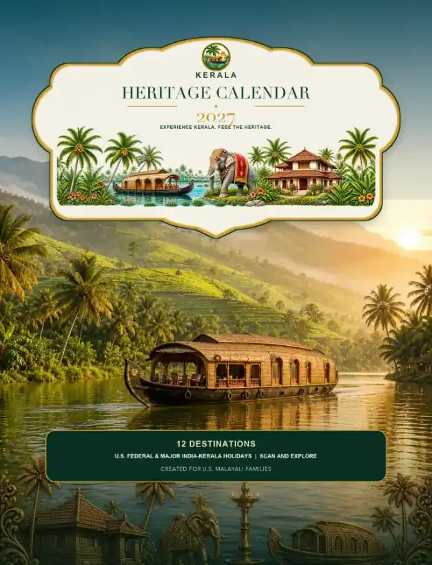 Kerala Heritage Calendar 2027 cover