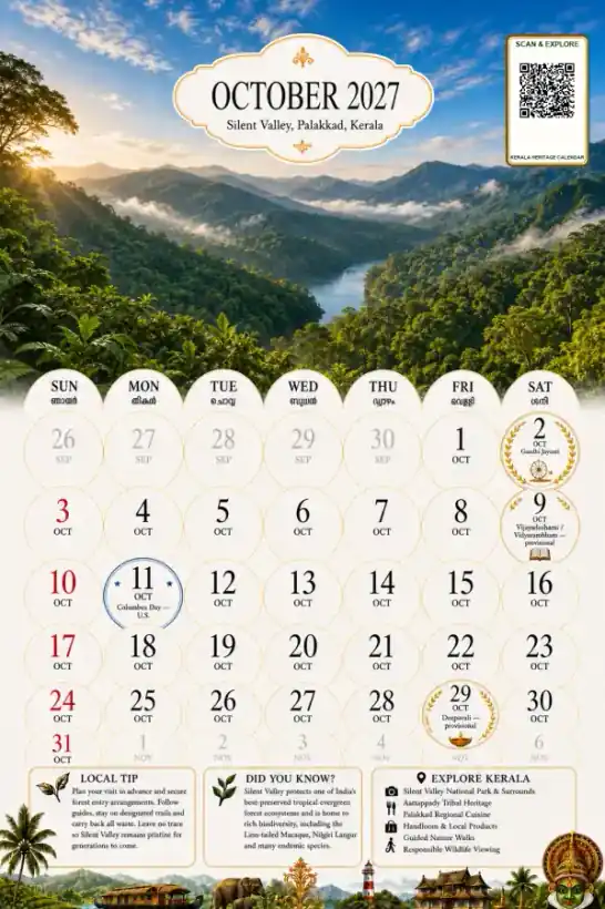 October page featuring Silent Valley